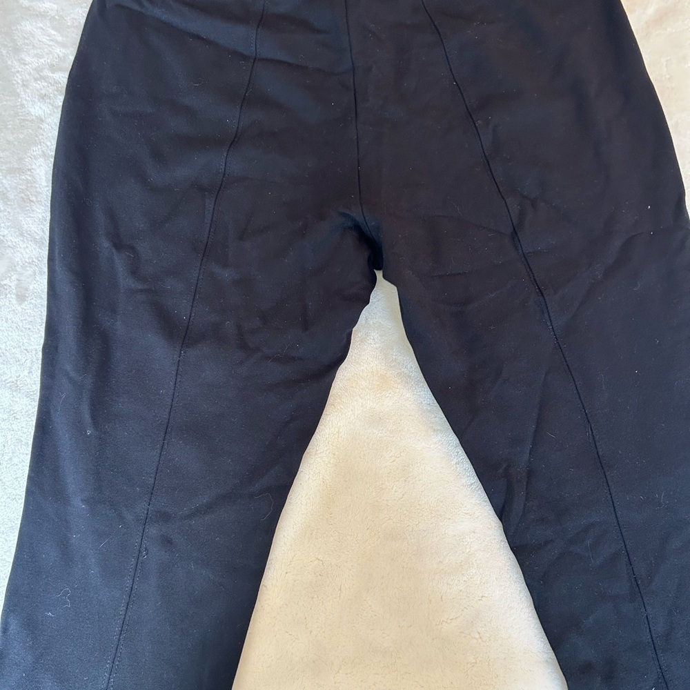 Parasuco Black Pants with Ribbed Detail - Picture 2 of 3